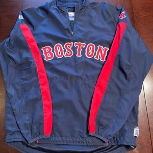 Men’s Majestic light weight Boston Red Sox pull over in size M